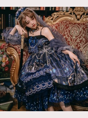 Music Of Deadly Butterfly Classic Lolita Dress JSK Full Set (SF01)